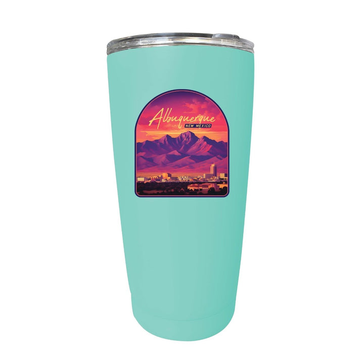 Alburqueque Mexico Design B Souvenir 16 oz Stainless Steel Insulated Tumbler Image 3