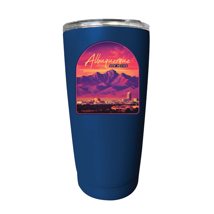 Alburqueque Mexico Design B Souvenir 16 oz Stainless Steel Insulated Tumbler Image 4