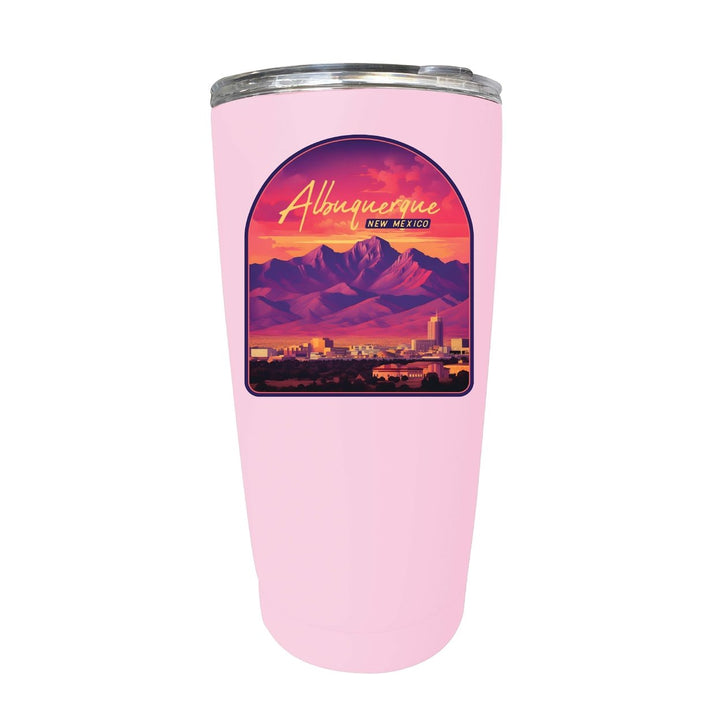 Alburqueque Mexico Design B Souvenir 16 oz Stainless Steel Insulated Tumbler Image 8