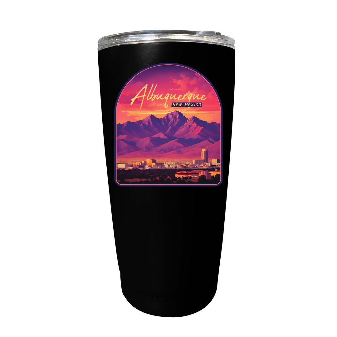 Alburqueque Mexico Design B Souvenir 16 oz Stainless Steel Insulated Tumbler Image 9