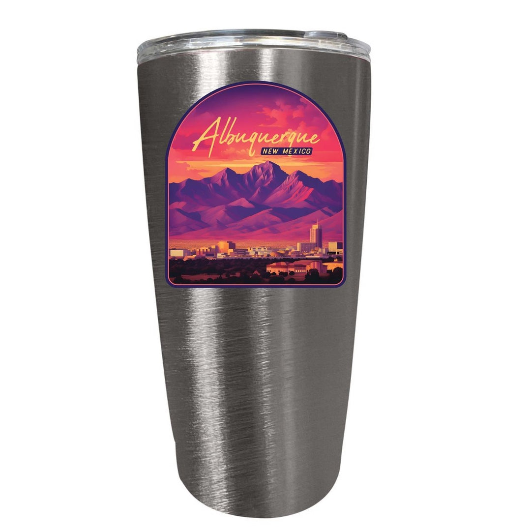 Alburqueque Mexico Design B Souvenir 16 oz Stainless Steel Insulated Tumbler Image 1