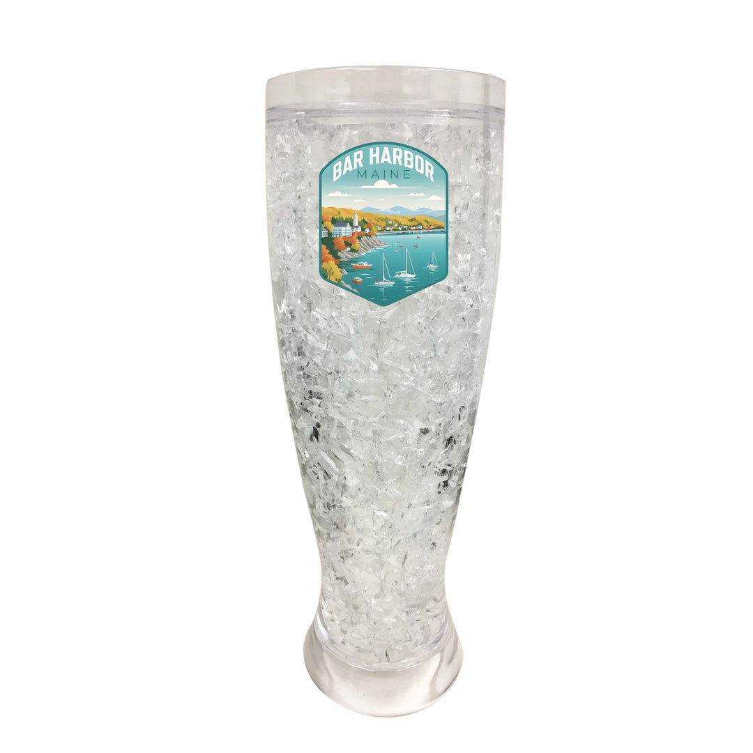 Bar Harbor Maine Design A Souvenir 16 oz Plastic Broken Glass Frosty Mug Image 1