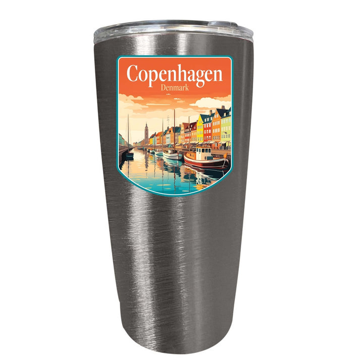 Copenhagen Denmark Design A Souvenir 16 oz Insulated Tumbler STAINLESS STEEL Image 1