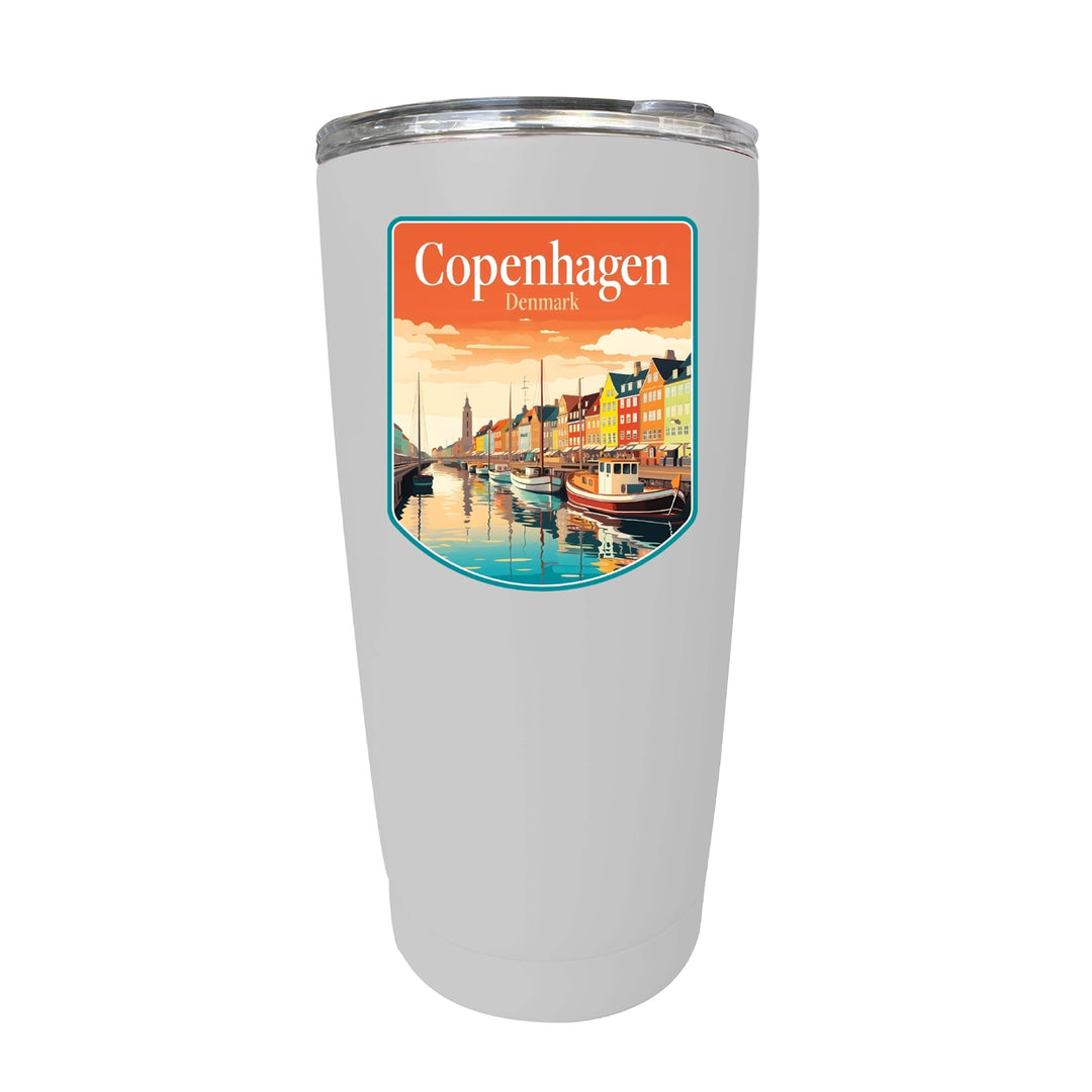 Copenhagen Denmark Design A Souvenir 16 oz Insulated Tumbler STAINLESS STEEL Image 3