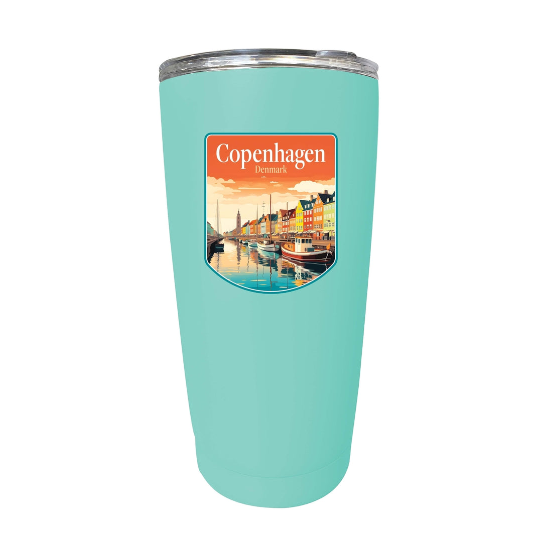 Copenhagen Denmark Design A Souvenir 16 oz Insulated Tumbler STAINLESS STEEL Image 4