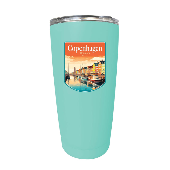 Copenhagen Denmark Design A Souvenir 16 oz Insulated Tumbler STAINLESS STEEL Image 4