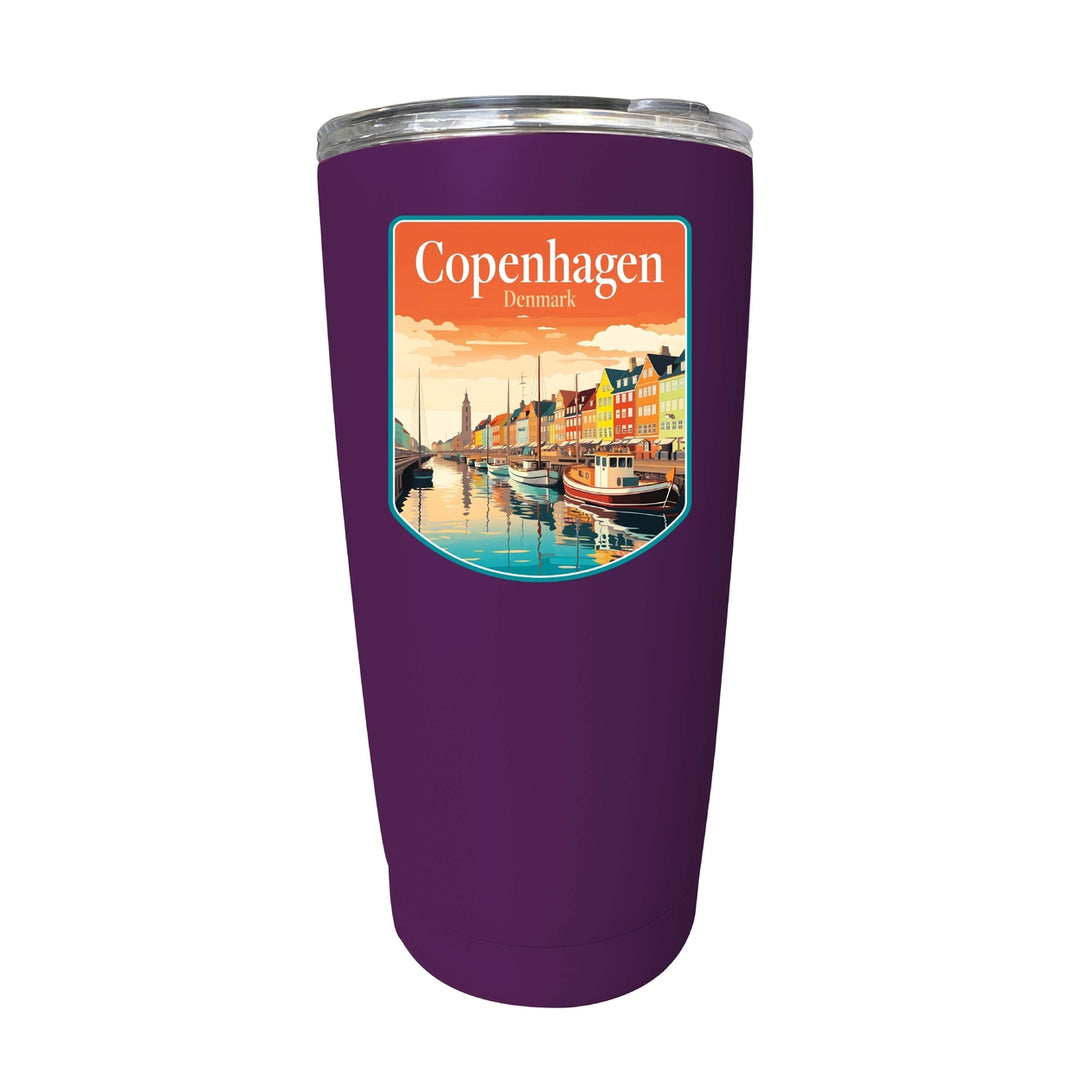 Copenhagen Denmark Design A Souvenir 16 oz Insulated Tumbler STAINLESS STEEL Image 4