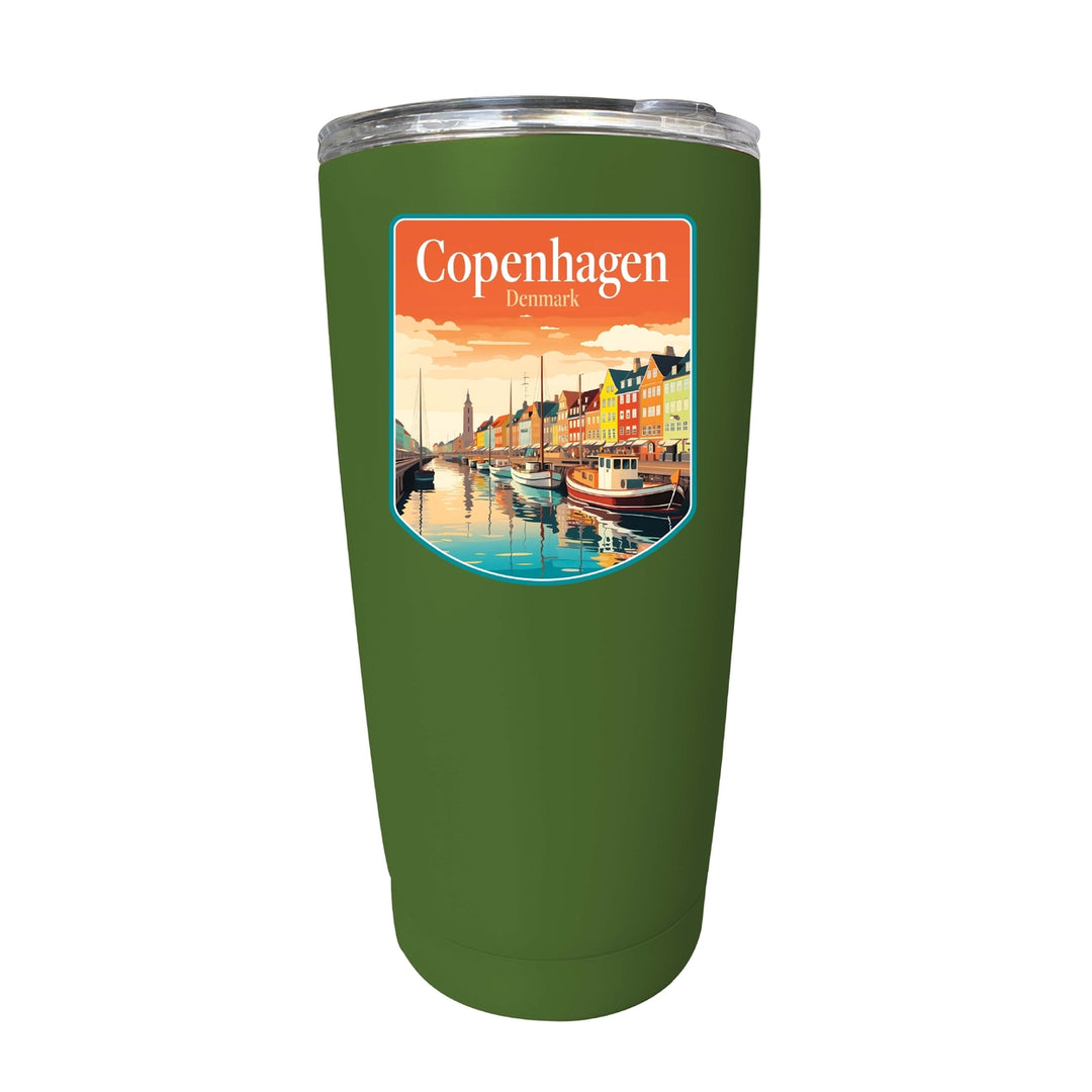 Copenhagen Denmark Design A Souvenir 16 oz Insulated Tumbler STAINLESS STEEL Image 9