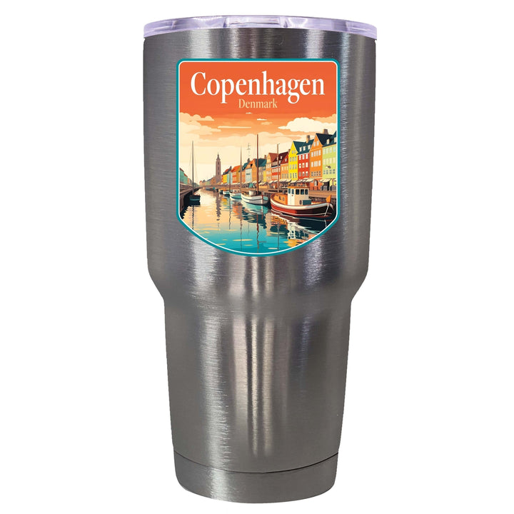 Copenhagen Denmark Design A Souvenir 24 oz Insulated Stainless Steel Tumbler Image 9