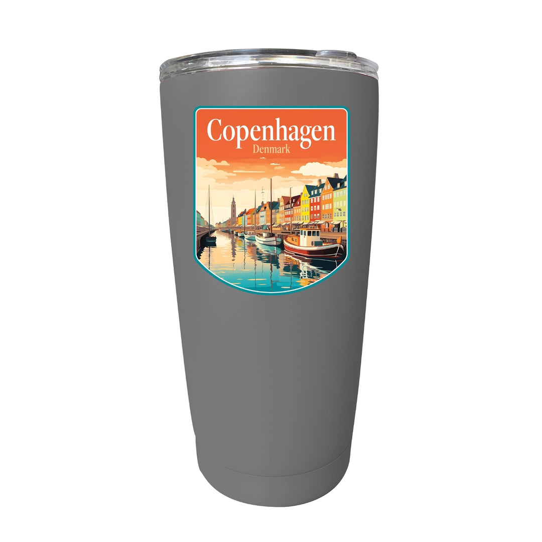 Copenhagen Denmark Design A Souvenir 16 oz Insulated Tumbler STAINLESS STEEL Image 10