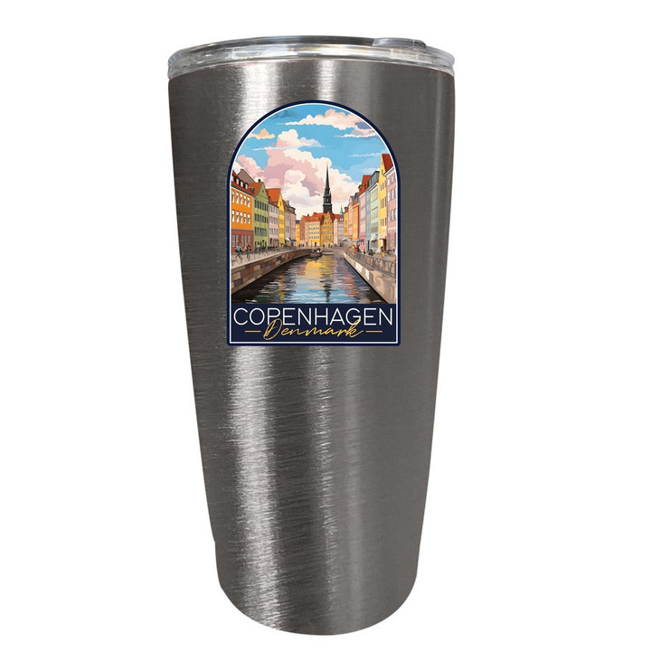 Copenhagen Denmark Design B Souvenir 16 oz Stainless Steel Insulated Tumbler Image 2