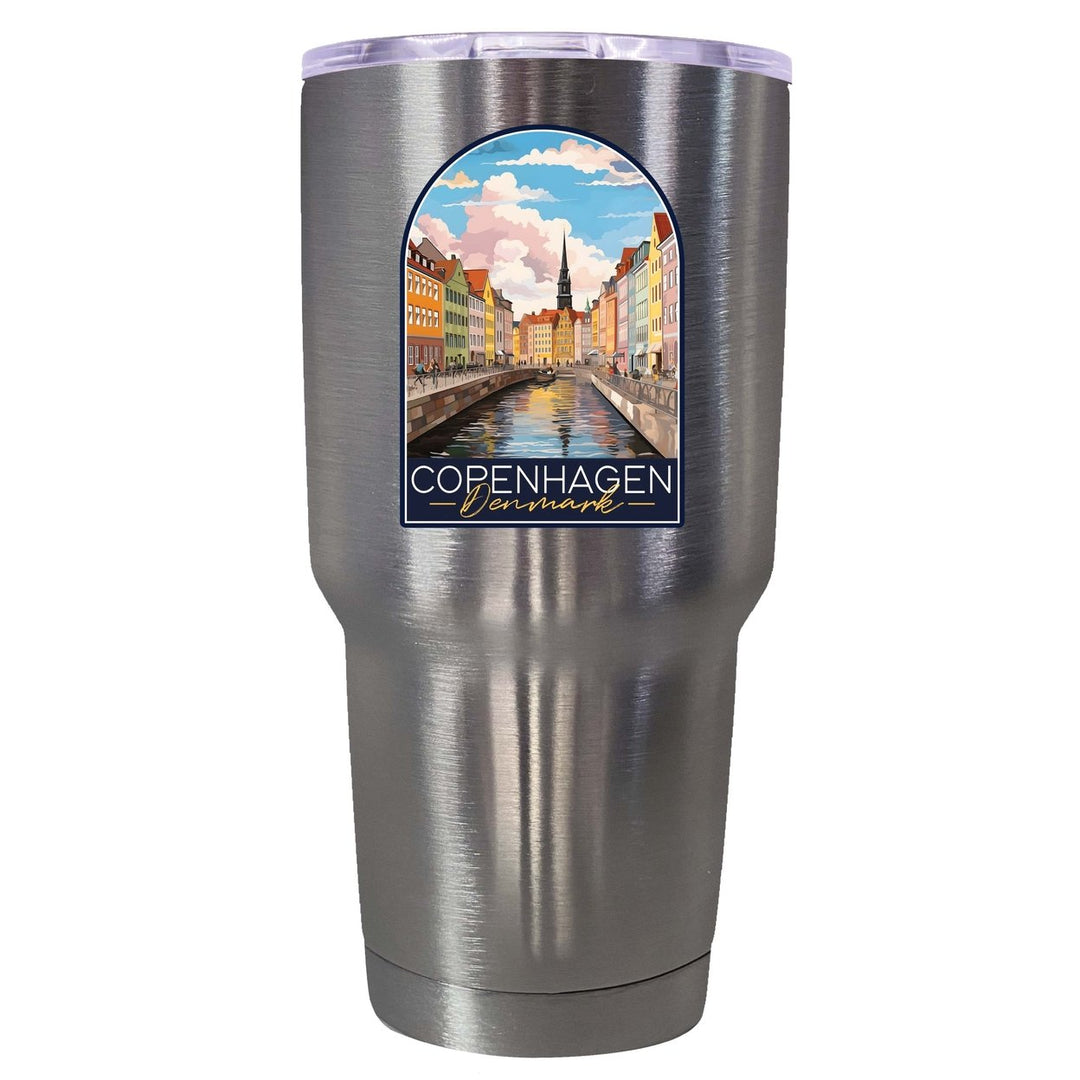 Copenhagen Denmark Design B Souvenir 24 oz Insulated Stainless Steel Tumbler Image 1