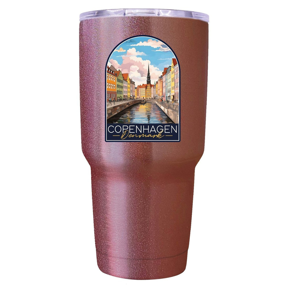 Copenhagen Denmark Design B Souvenir 24 oz Insulated Stainless Steel Tumbler Image 1