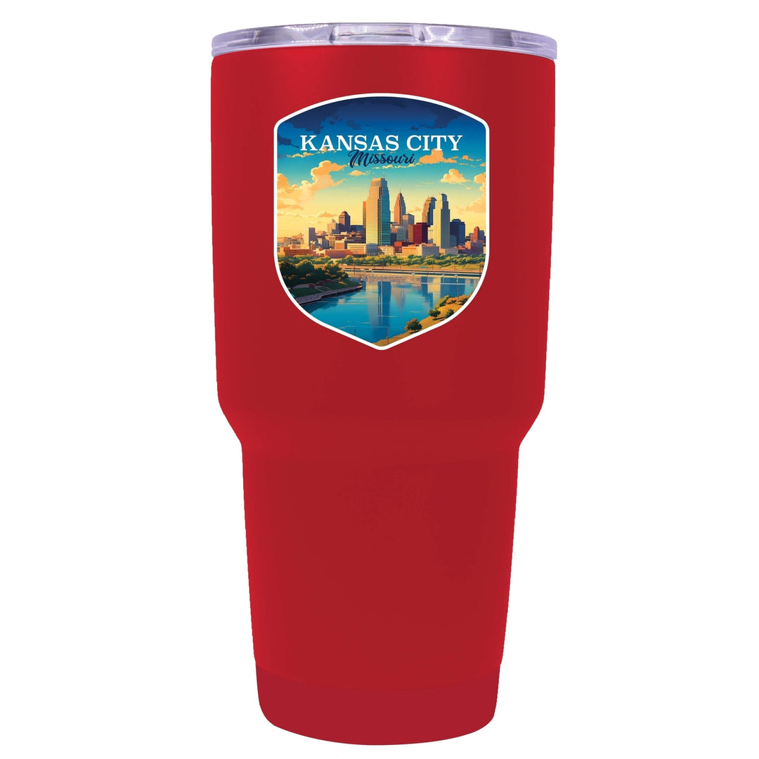 Kansas City Missouri Design A Souvenir 24 oz Insulated Tumbler STAINLESS STEEL Image 7