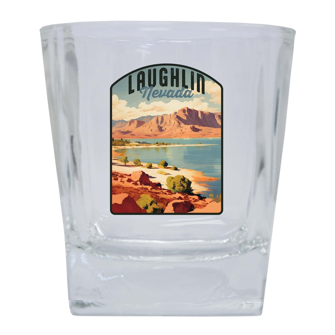 Laughlin Nevada Design B Souvenir 10 oz Whiskey Glass Rocks Glass Image 1