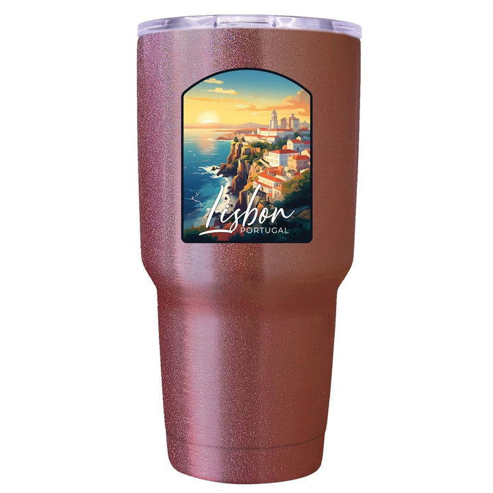 Lisbon Portugal Design B Souvenir 24 oz Insulated Stainless Steel Tumbler Image 2