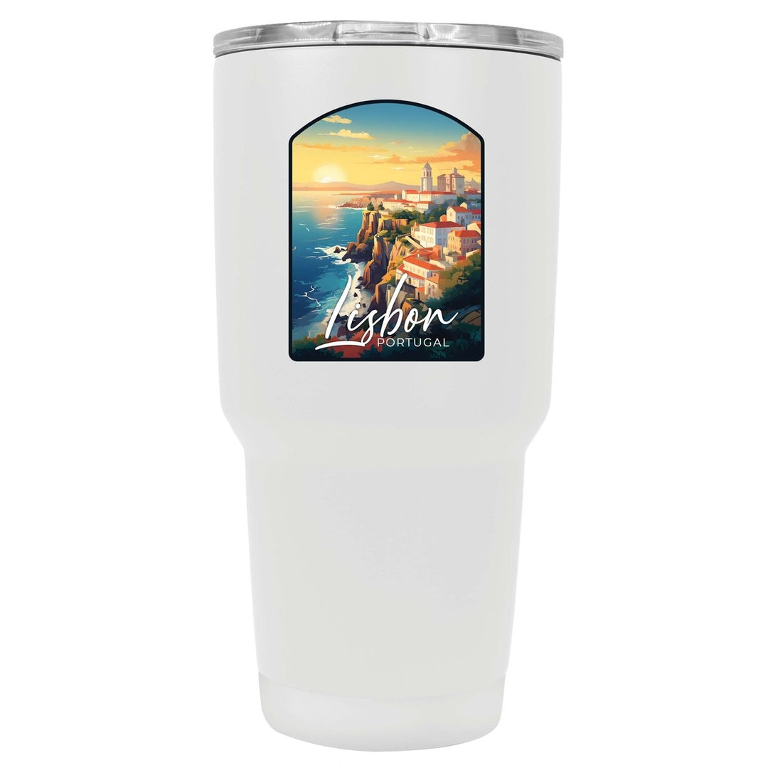 Lisbon Portugal Design B Souvenir 24 oz Insulated Stainless Steel Tumbler Image 4