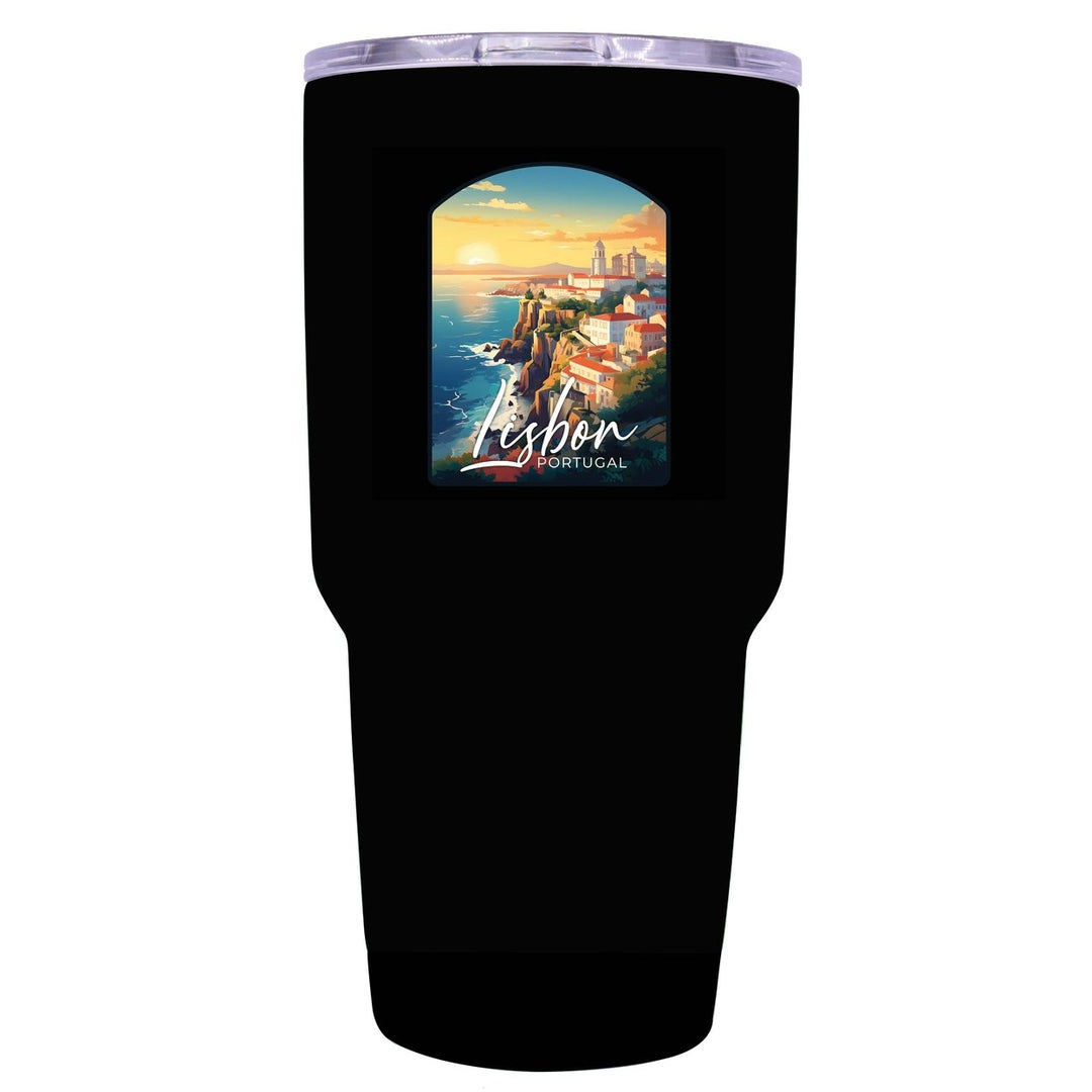 Lisbon Portugal Design B Souvenir 24 oz Insulated Stainless Steel Tumbler Image 7