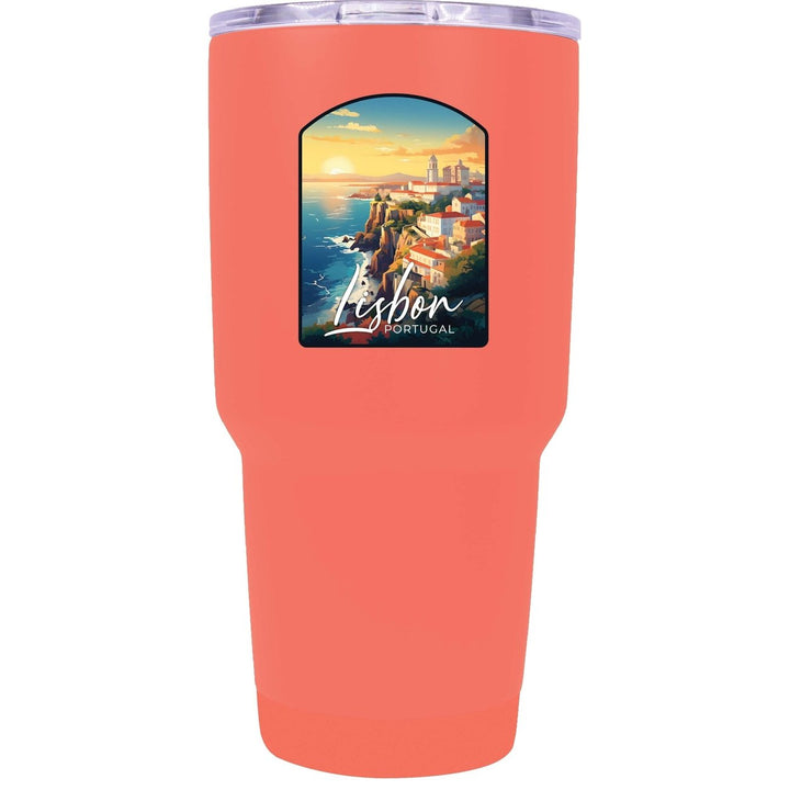 Lisbon Portugal Design B Souvenir 24 oz Insulated Stainless Steel Tumbler Image 8