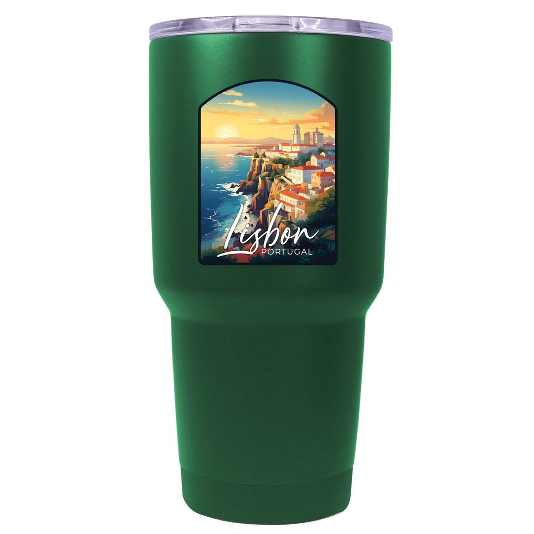 Lisbon Portugal Design B Souvenir 24 oz Insulated Stainless Steel Tumbler Image 9