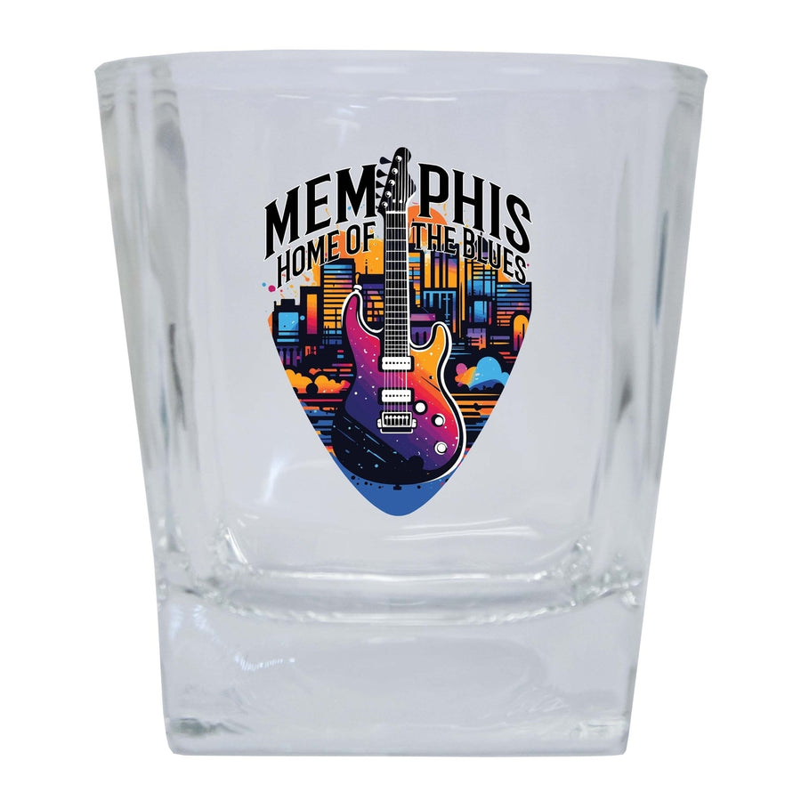 Memphis Tennessee Design B Souvenir 10 oz Whiskey Glass Rocks Glass Image 1