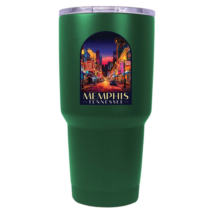 Memphis Tennessee Design C Souvenir 24 oz Insulated Stainless Steel Tumbler Image 1