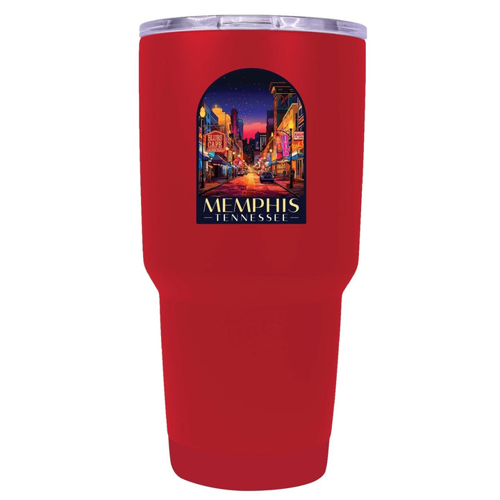 Memphis Tennessee Design C Souvenir 24 oz Insulated Stainless Steel Tumbler Image 4