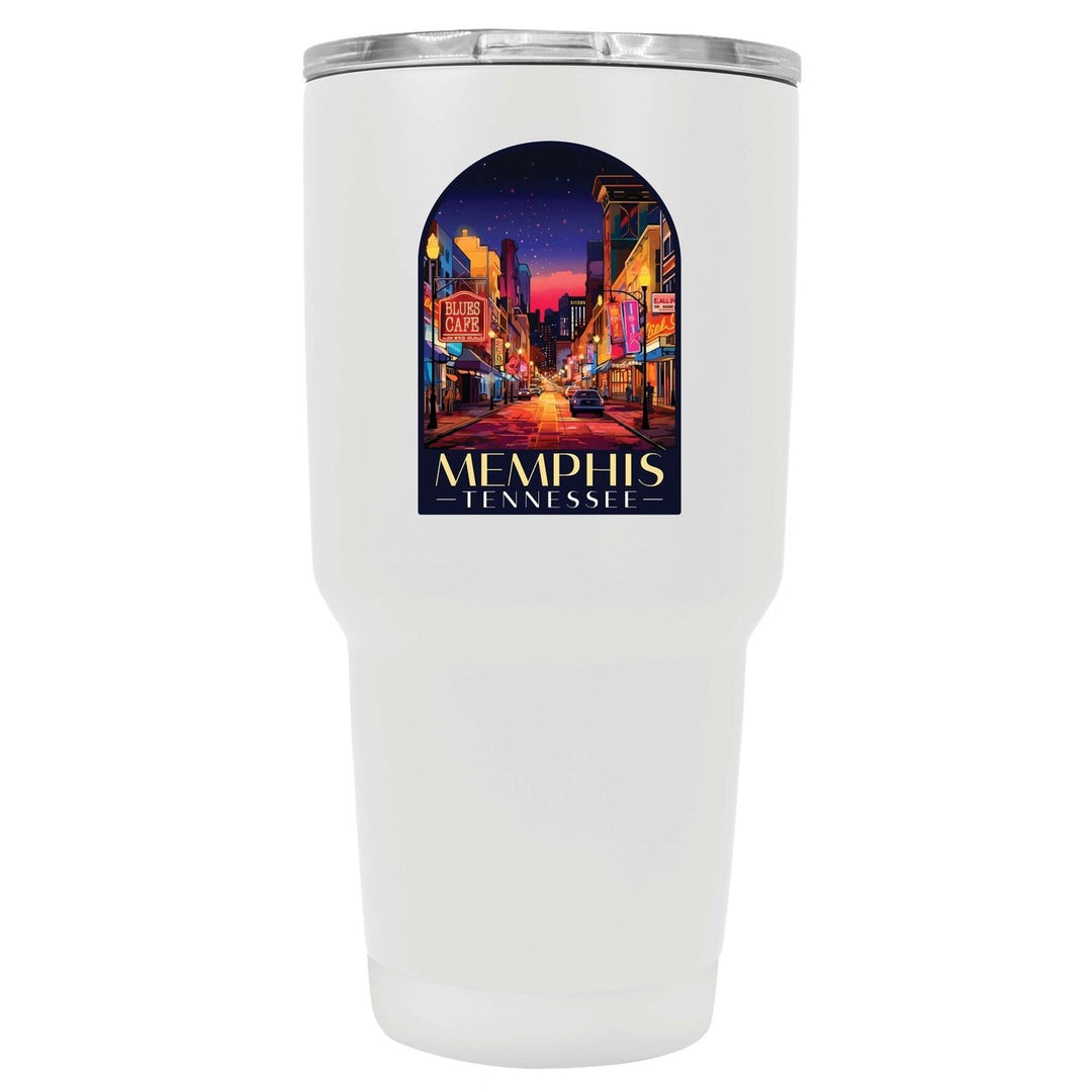 Memphis Tennessee Design C Souvenir 24 oz Insulated Stainless Steel Tumbler Image 7