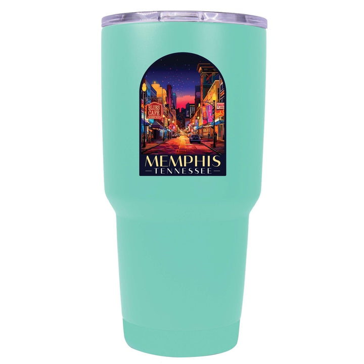 Memphis Tennessee Design C Souvenir 24 oz Insulated Stainless Steel Tumbler Image 8