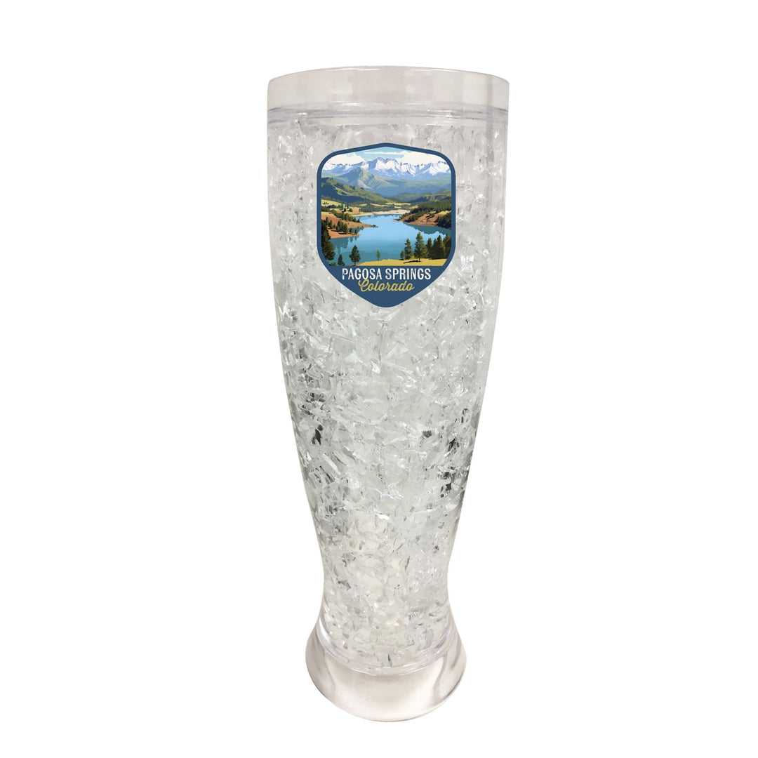 Pagosa Springs Colorado Design B Souvenir 16 oz Plastic Broken Glass Frosty Mug Image 1