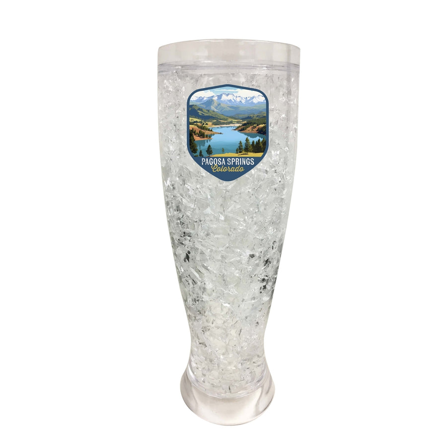 Pagosa Springs Colorado Design B Souvenir 16 oz Plastic Broken Glass Frosty Mug Image 1