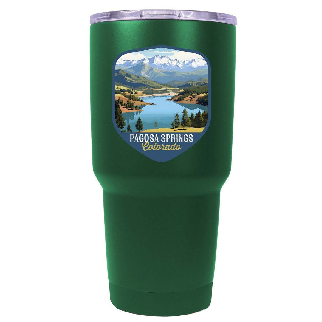 Pagosa Springs Colorado Design B Souvenir 24 oz Insulated Tumbler STAINLESS STEEL Image 9