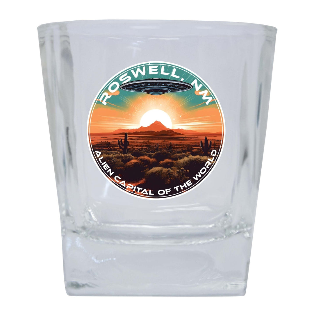 Roswell Mexico Design A Souvenir 10 oz Whiskey Glass Rocks Glass Image 1