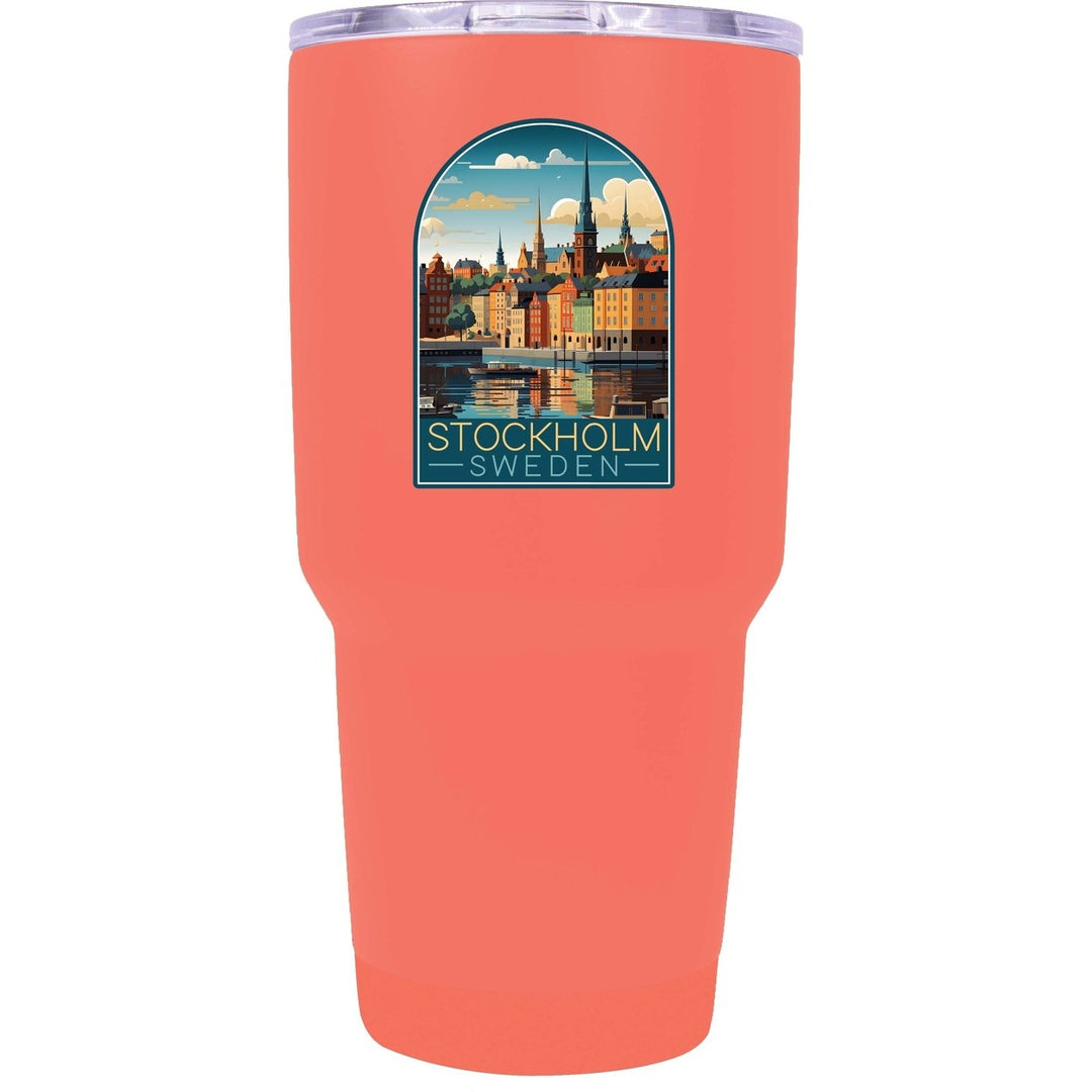 Stockholm Sweden Design A Souvenir 24 oz Insulated Stainless Steel Tumbler Image 2