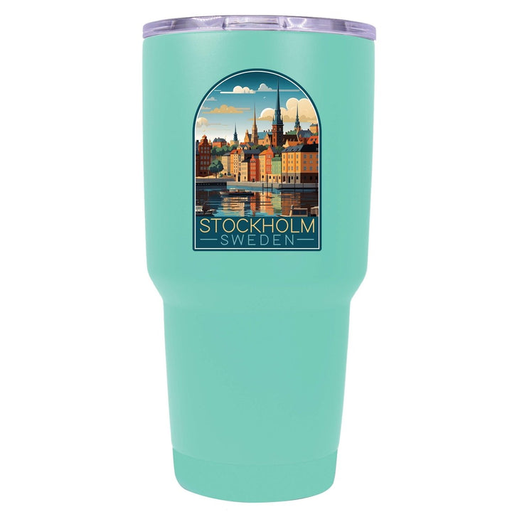 Stockholm Sweden Design A Souvenir 24 oz Insulated Stainless Steel Tumbler Image 1