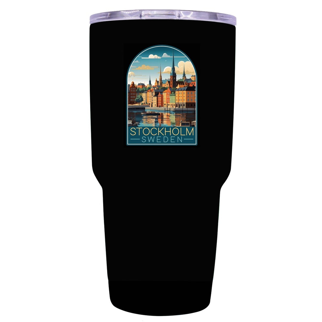 Stockholm Sweden Design A Souvenir 24 oz Insulated Stainless Steel Tumbler Image 4