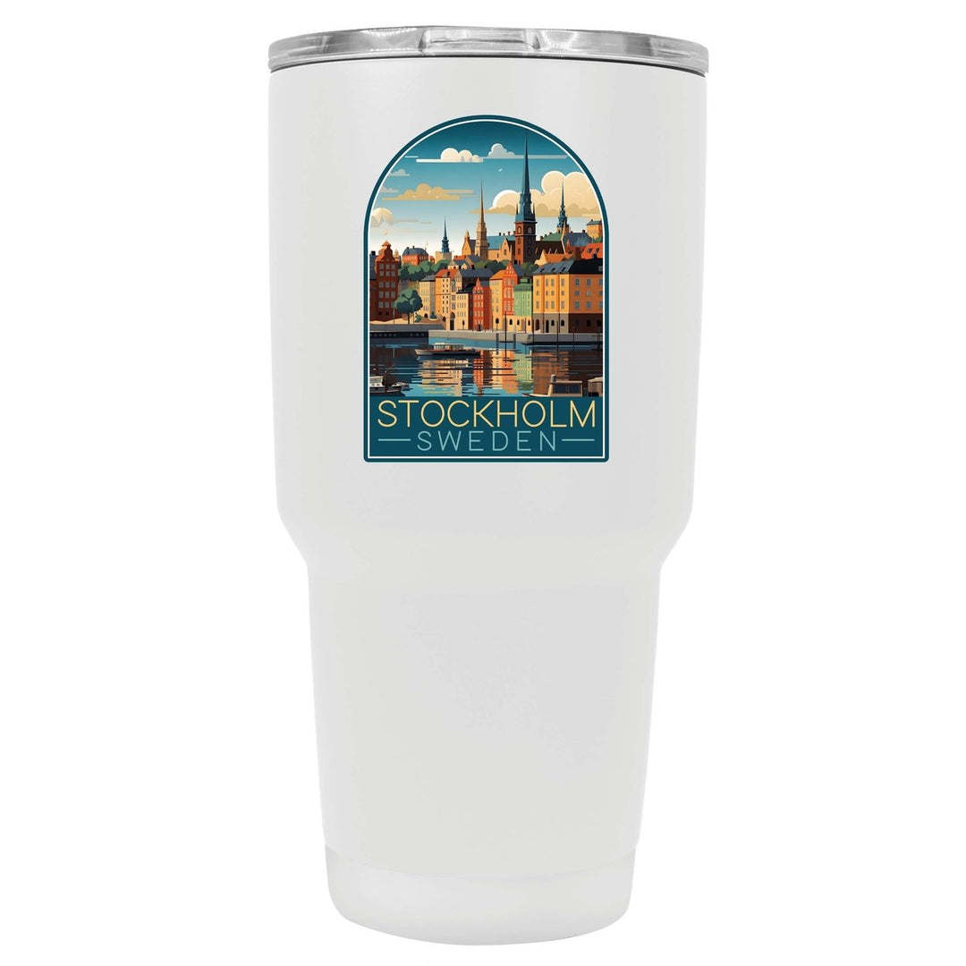 Stockholm Sweden Design A Souvenir 24 oz Insulated Stainless Steel Tumbler Image 4