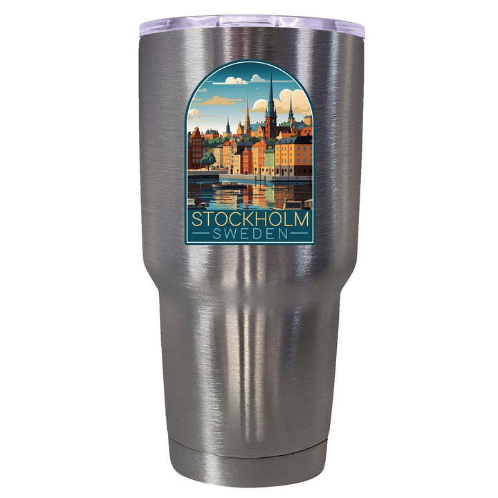 Stockholm Sweden Design A Souvenir 24 oz Insulated Stainless Steel Tumbler Image 1