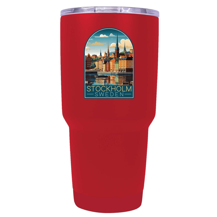 Stockholm Sweden Design A Souvenir 24 oz Insulated Stainless Steel Tumbler Image 8