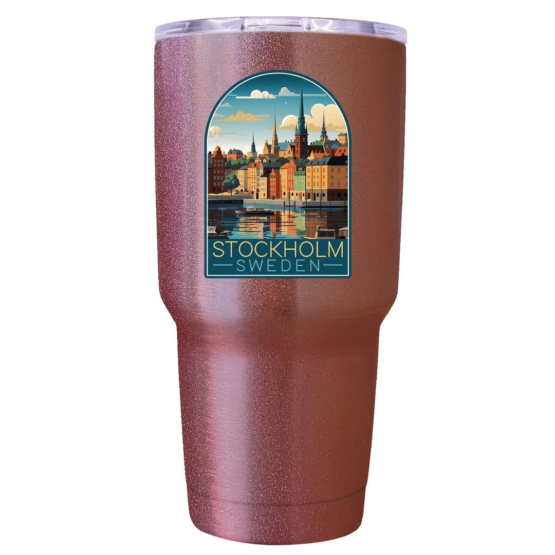 Stockholm Sweden Design A Souvenir 24 oz Insulated Stainless Steel Tumbler Image 9