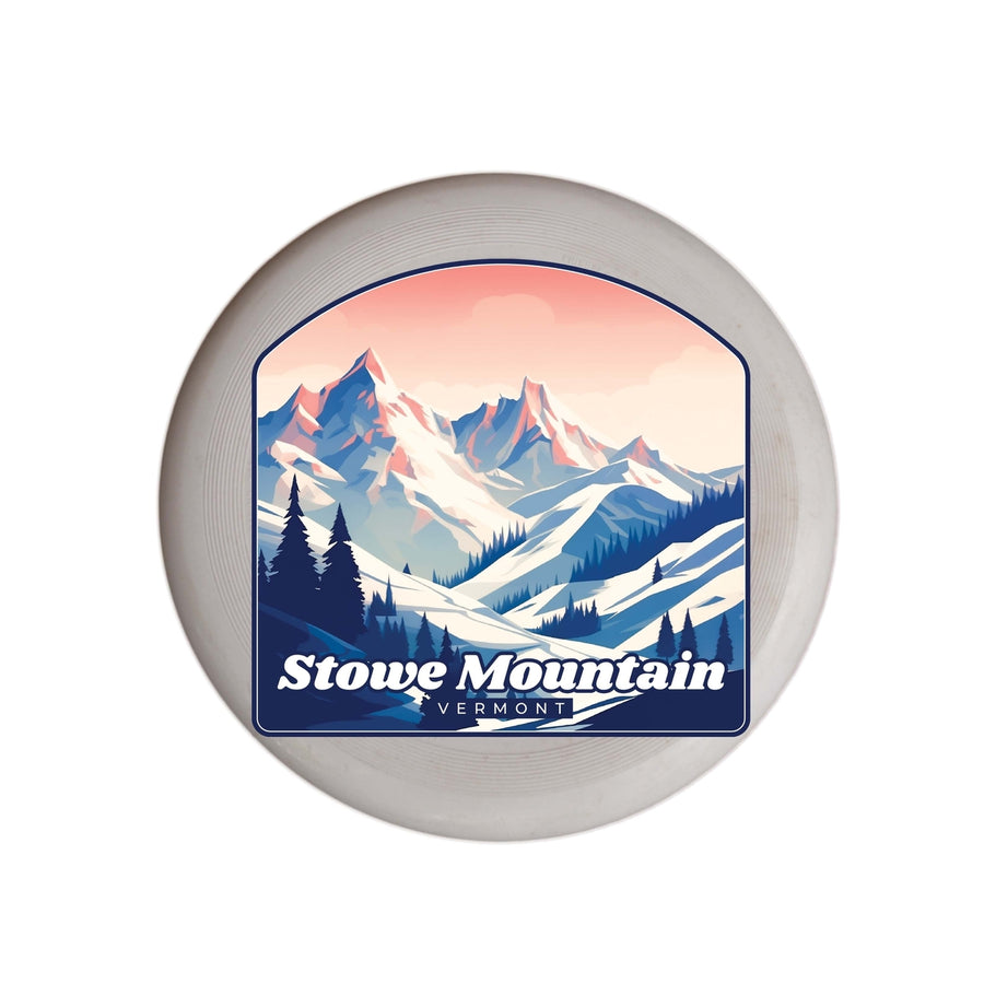 Stowe Mountain Vermont Design A Souvenir Frisbee Flying Disc Image 1