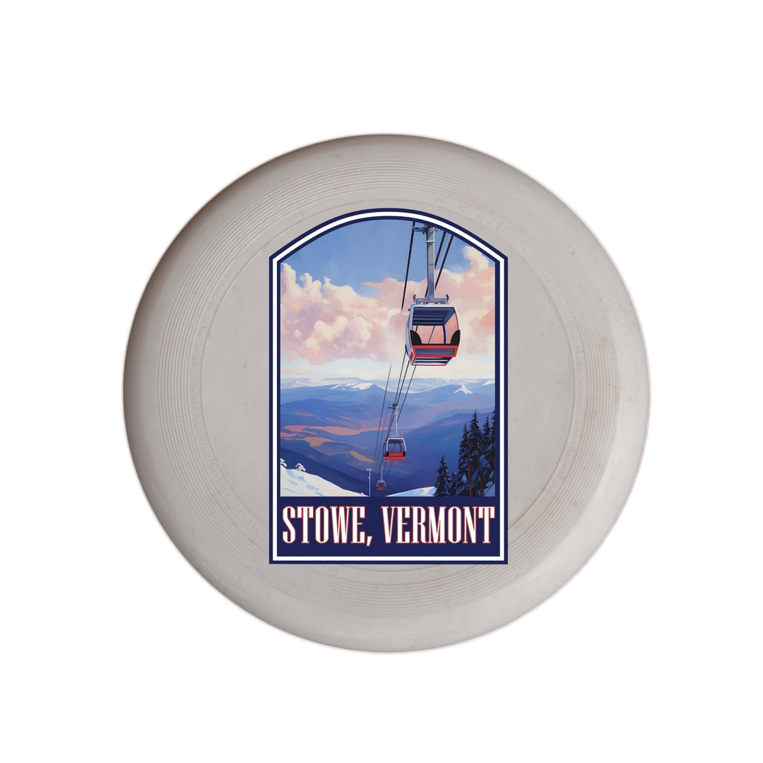 Stowe Mountain Vermont Design B Souvenir Frisbee Flying Disc Image 1