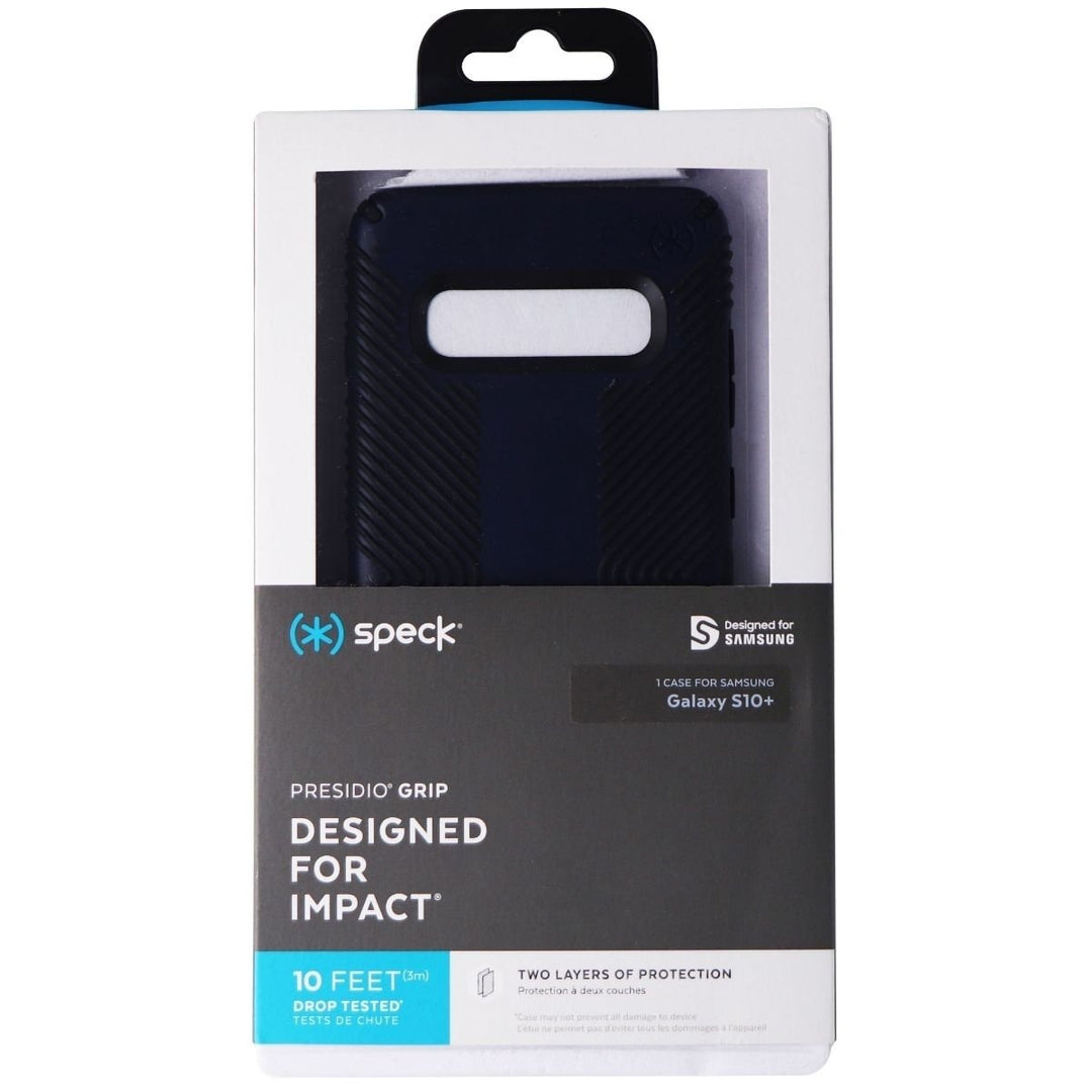 Speck Presidio Grip Series Case for Samsung Galaxy S10+ (Plus) - Eclipse Blue Image 1