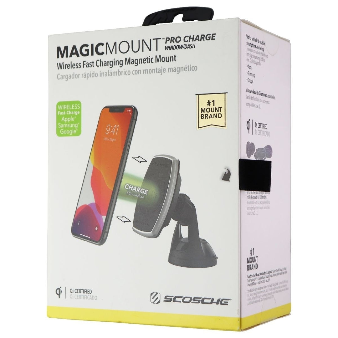 Scosche MagicMount Pro Charge Wireless Fast Charging Car Mount Image 1