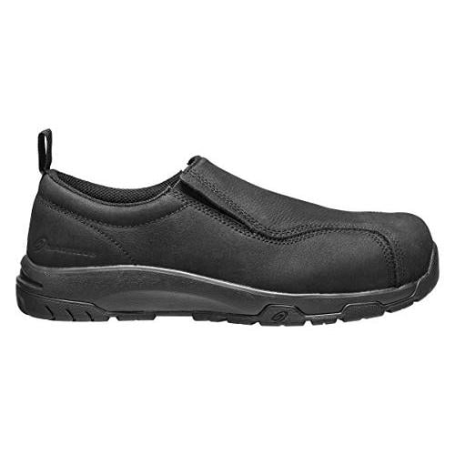 FSI Nautilus Mens Black Leather Comp Toe ESD Slip-On Work Shoes 1656 Image 3