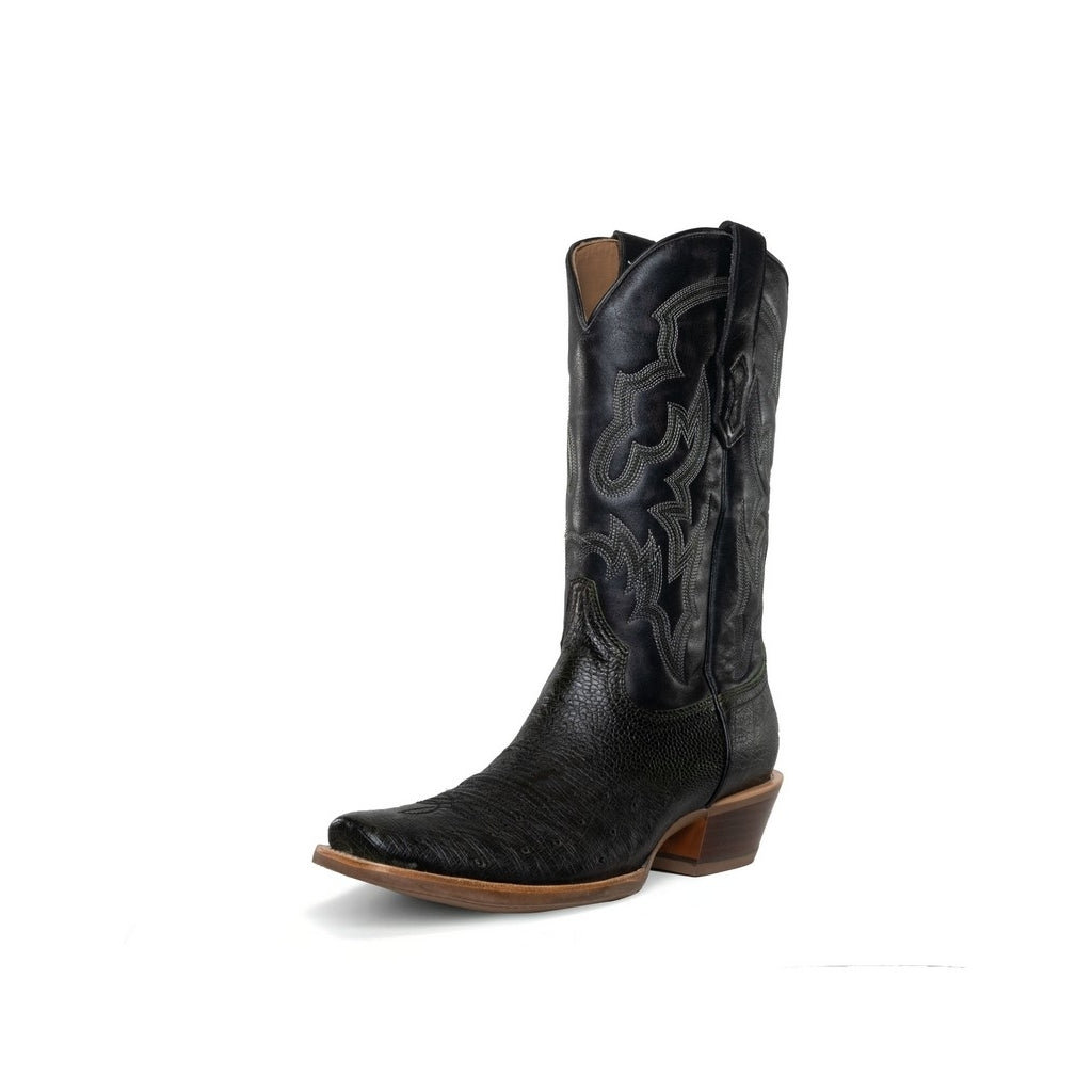 Corral Western Boots Mens Ostrich Embroidery Olive Green A4400 Image 1