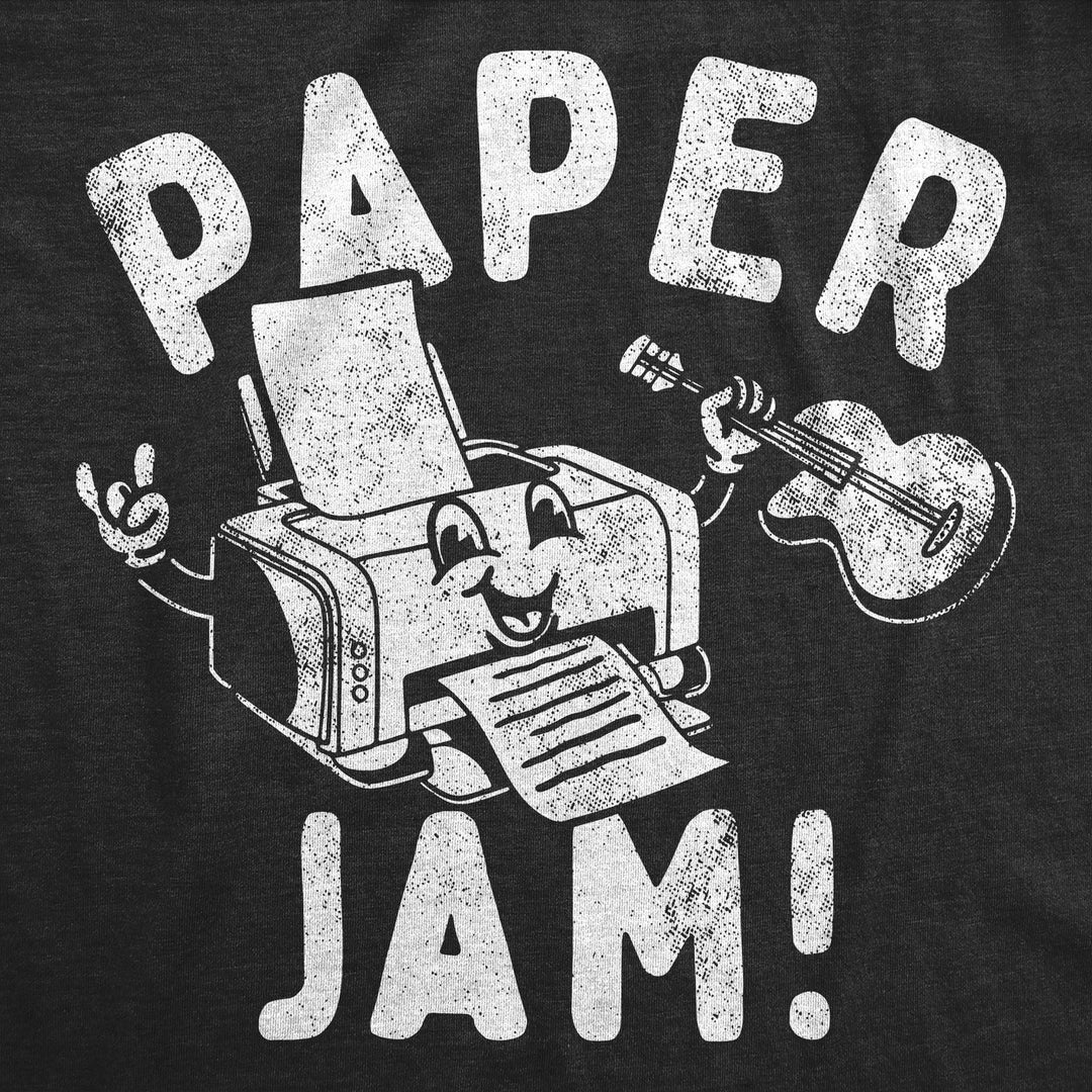 Mens Funny T Shirts Paper Jam Sarcastic Printer Graphic Novelty Tee For Men Image 2