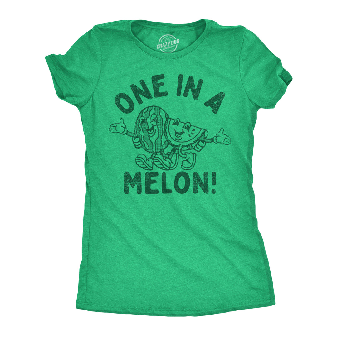 Mens Funny T Shirts One In A Melon Sarcastic Watermelon Graphic Tee For Men Image 1