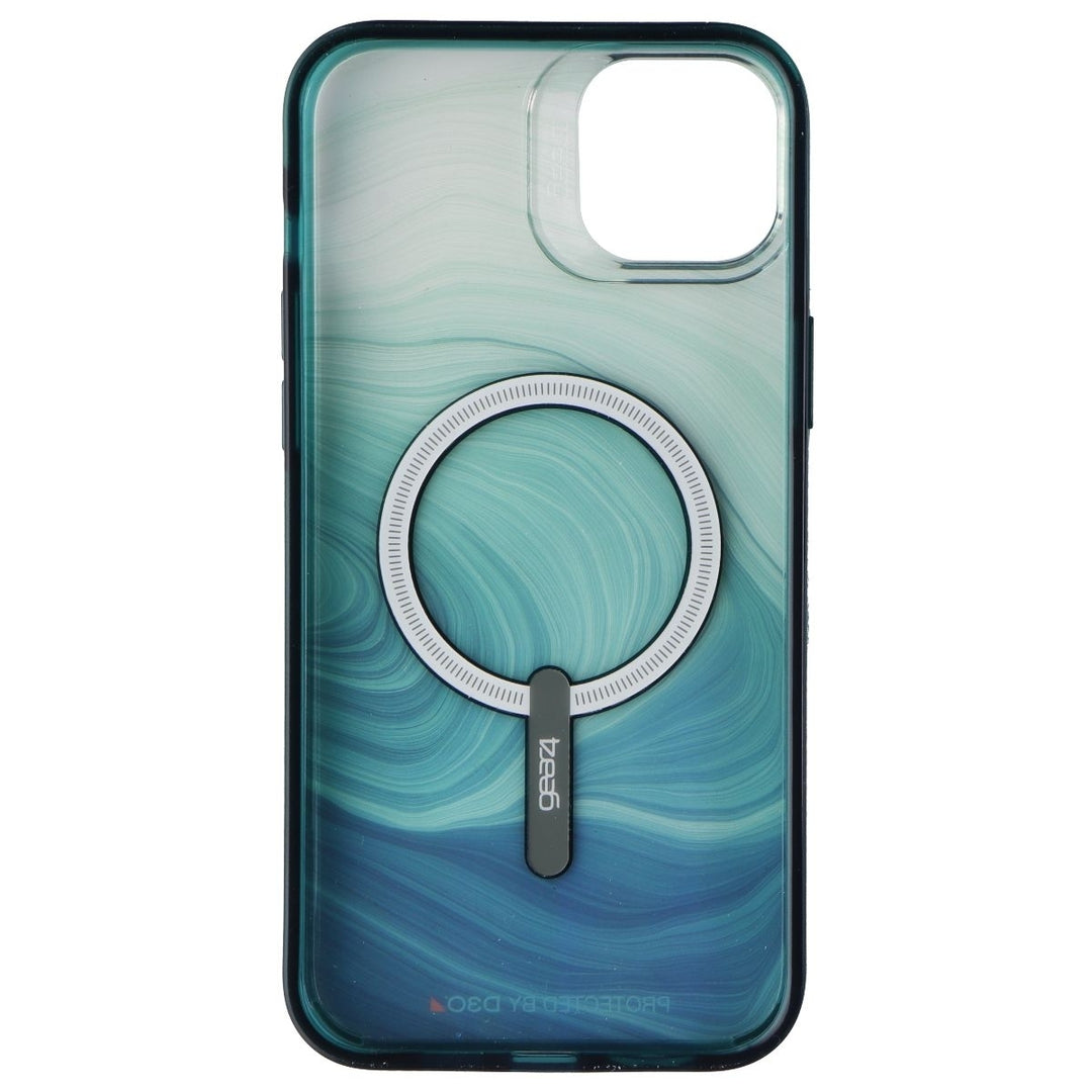 ZAGG Gear4 Milan Snap Case for MagSafe for iPhone 14 Plus - Green Swirl Image 3