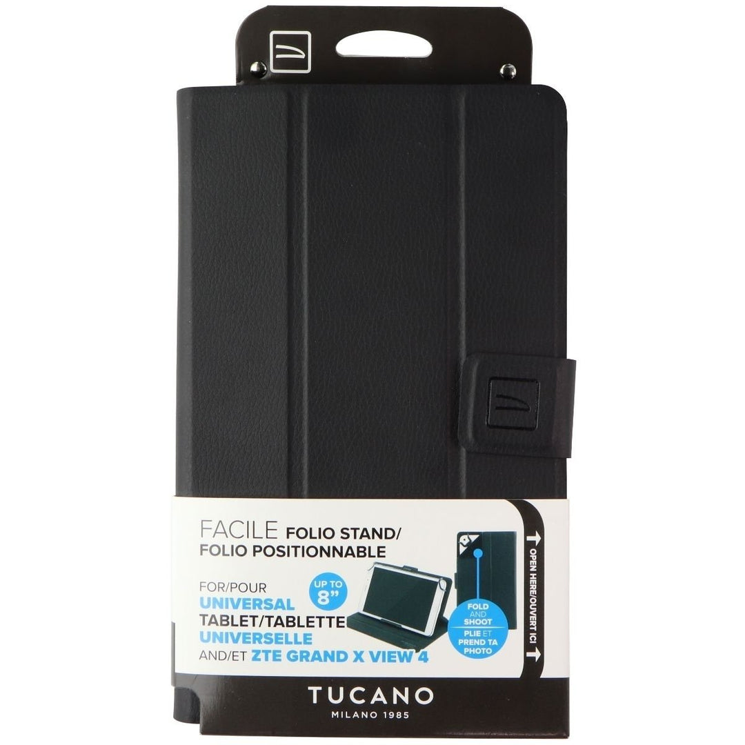 Tucano Universal Facile Folio Stand for Up to 8-inch Tablets - Black Image 1